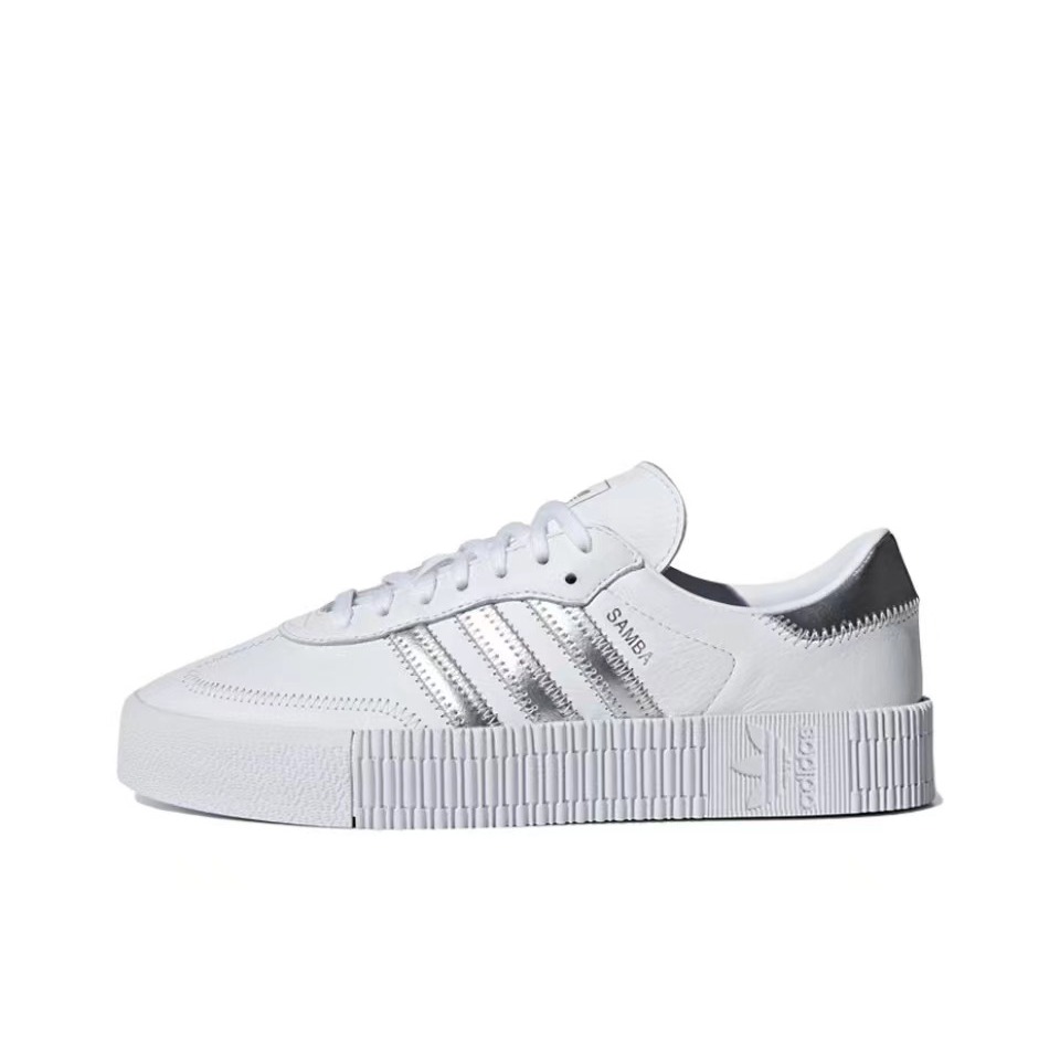 🔥🔥🔥ของแท้ 100%Adidas Originals Sambarose Silvery White Sneakers