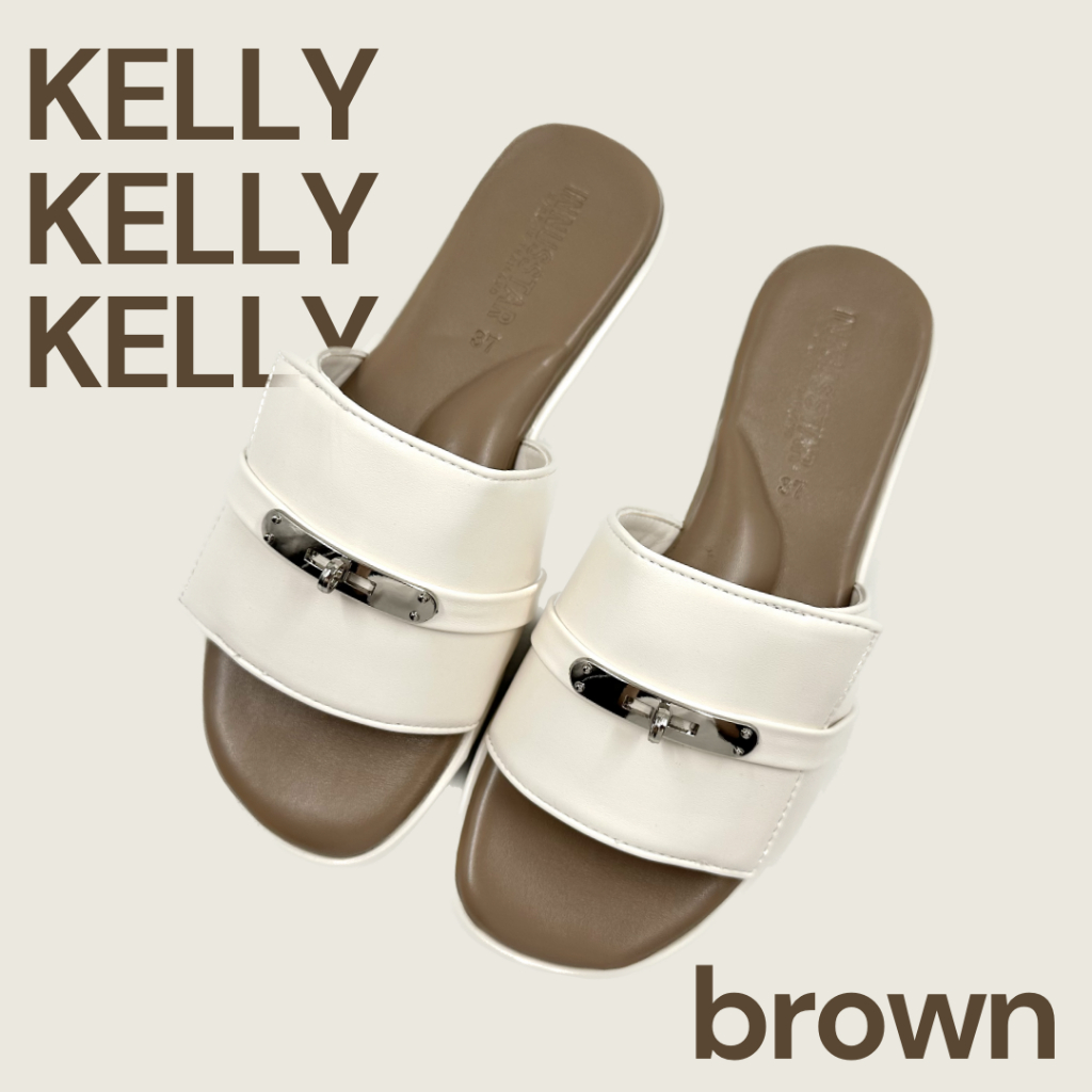 🧡รุ่นKELLY🔗รองเท้าแตะลูกคุณพื้นนุ่มหนังนิ่มงานดีไซน์เก๋ๆ พร้อมส่ง3สีส่งของทุกวัน
