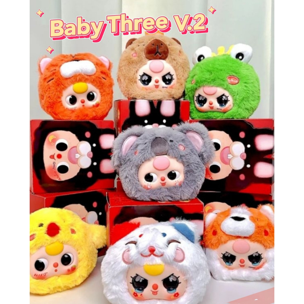 Babythree V2 Blind Box Doll 100 % Original BabyThree V2 Random Box