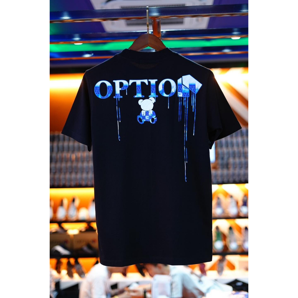 เสื้อเทรนดี้ลายหมีไล่ระดับ แขนสั้น เหมาะสำหรับวัยรุ่น