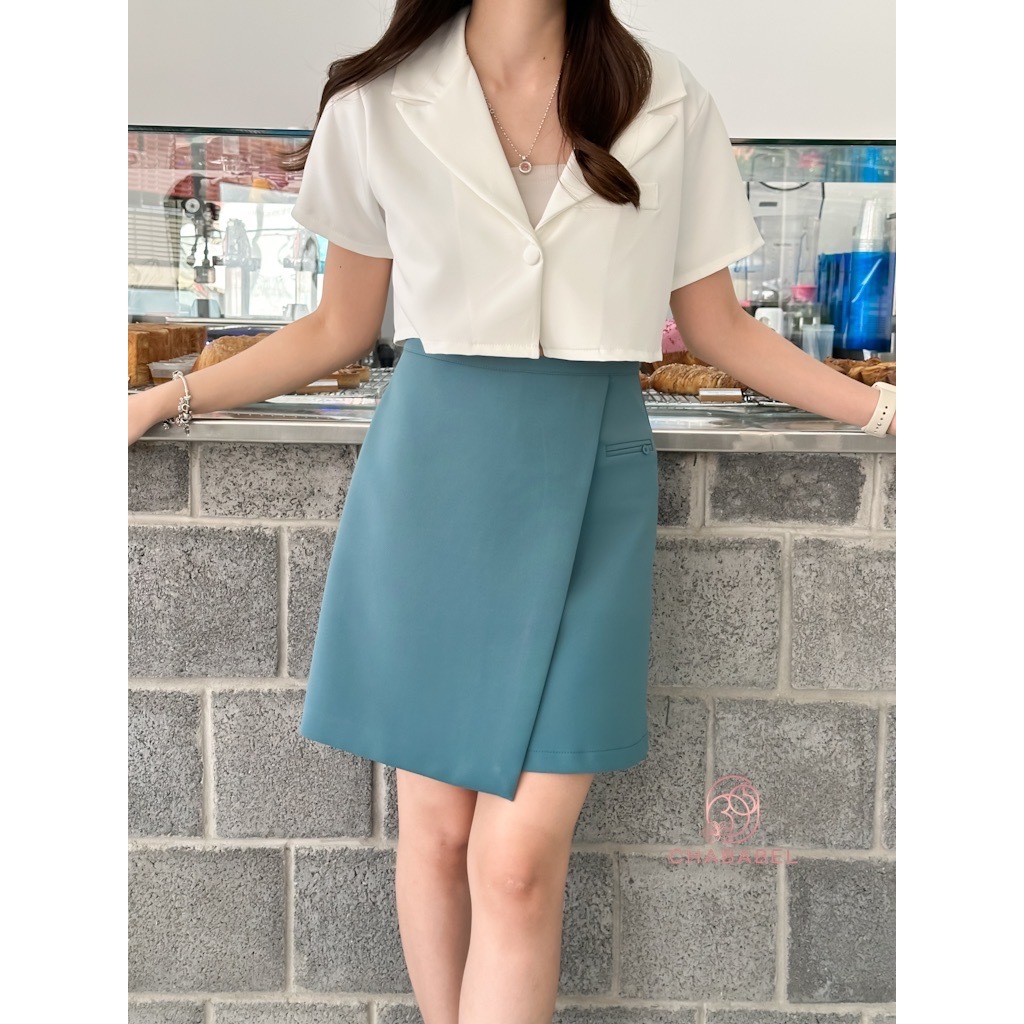 กระโปรงทรงเอ ใส่ทำงาน ใส่เที่ยว งานป้ายร้าน S-2XL ราคา ถูกที่สุด ดีลบีเคเค แกลเลอรีภาพที่ 4