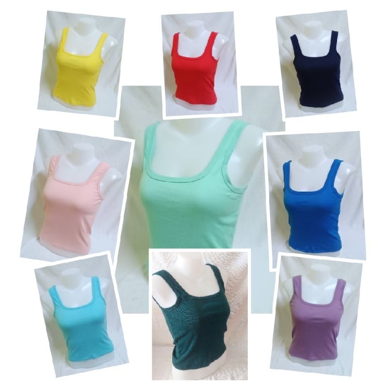 เสื้อครอป สาวอวบ คอ U หน้า U หลัง อกยืด 35-40  ใส่แนบตัว เข้ารูป ไซด์ Xl     ทรงเอวลอย  ใส่สบาย นุ่มนิ่มไม่อึดอัดขนาด