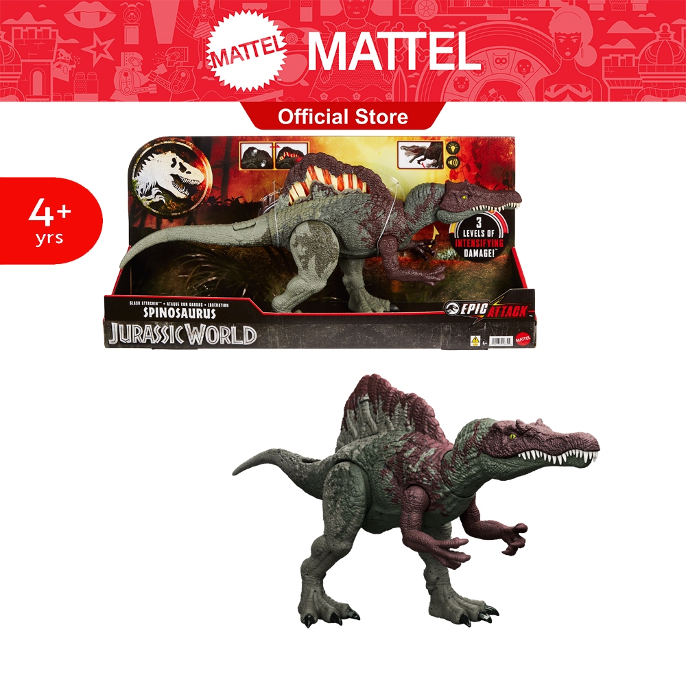 Jurassic World Epic Attack Slash Attackin Spinosaurus จูราสสิคเวิลด์ สไปโนซอรัส รุ่นเอพิค แอตแทค HXF62 VN