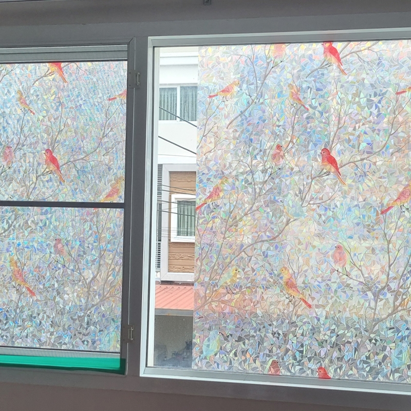 LOOK NOW ฟิล์มกระจกสูญญากาศสติกเกอร์ ติดกระจก window film ใช้สำหรับตก แต่งห้องพักป้องกันรังสี UV 113N