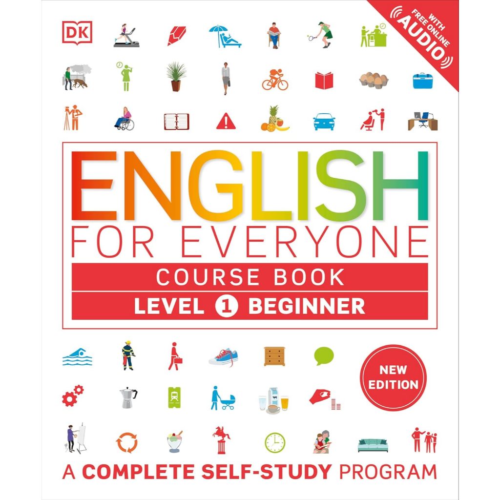 Chulabook|c321|หนังสือ|ENGLISH FOR EVERYONE COURSE BOOK LEVEL 1 BEGINNER: A COMPLETE SELF-STUDY