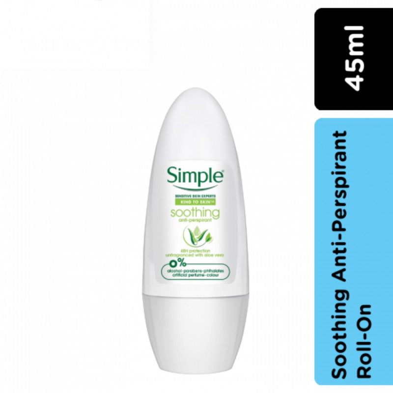 Simple Soothing Anti-Perspirant Roll On 45ml