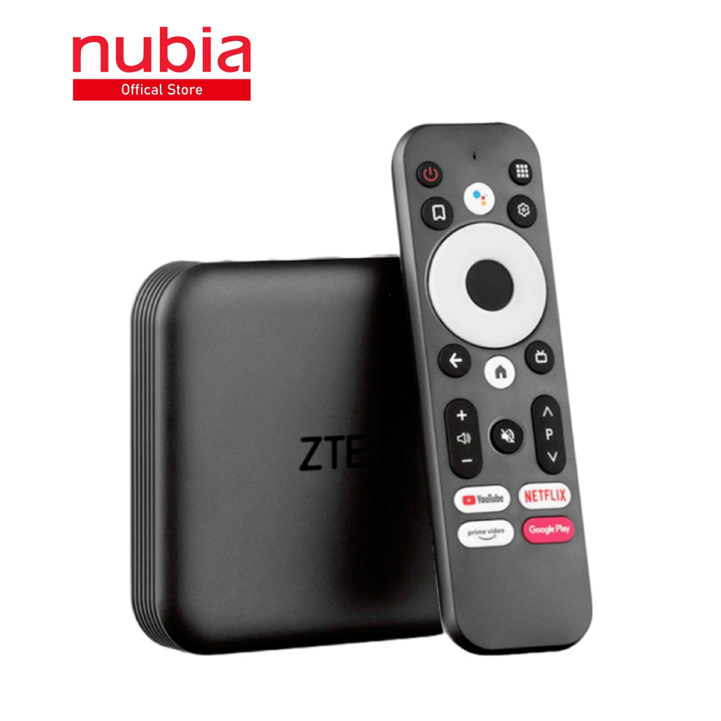 ZTE TV BOX l Android TV 4K Ultra HD l Google Play l Bluetooth 5.0 l Wifi 5GHz, 2.4GHz กล่องรับสัญญาณทีวี | รองรับภาษาไทย