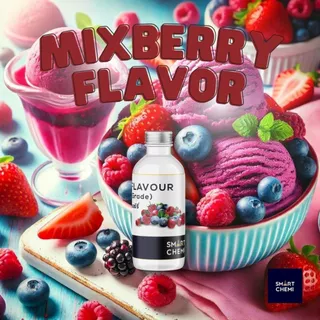 กลิ่นผสมอาหารเข้มข้น กลิ่นมิกซ์เบอร์รี่ ( MixBerry), ละลายน้ำ ( Water Soluble ) Flavour 30 g, 100 g