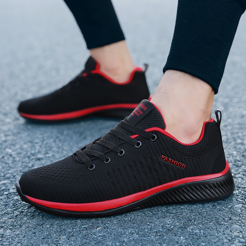 รองเท้าผู้ชาย Breathable Mesh Athleisure รองเท้าวิ่ง รองเท้าผ้าใบผู้ชาย 39-46 จัดส่งจากประเทศไทย
