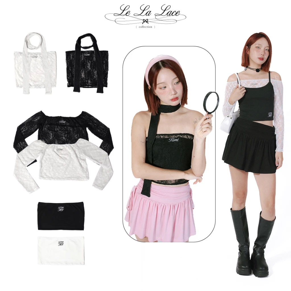 kome.offi เสื้อลูกไม้ lela lace collection