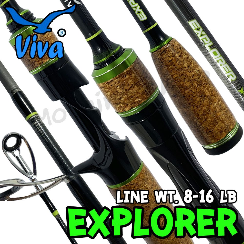 คันตีเหยื่อปลอม กราไฟท์ Viva Explorer ด้ามก๊อก สวยมากก