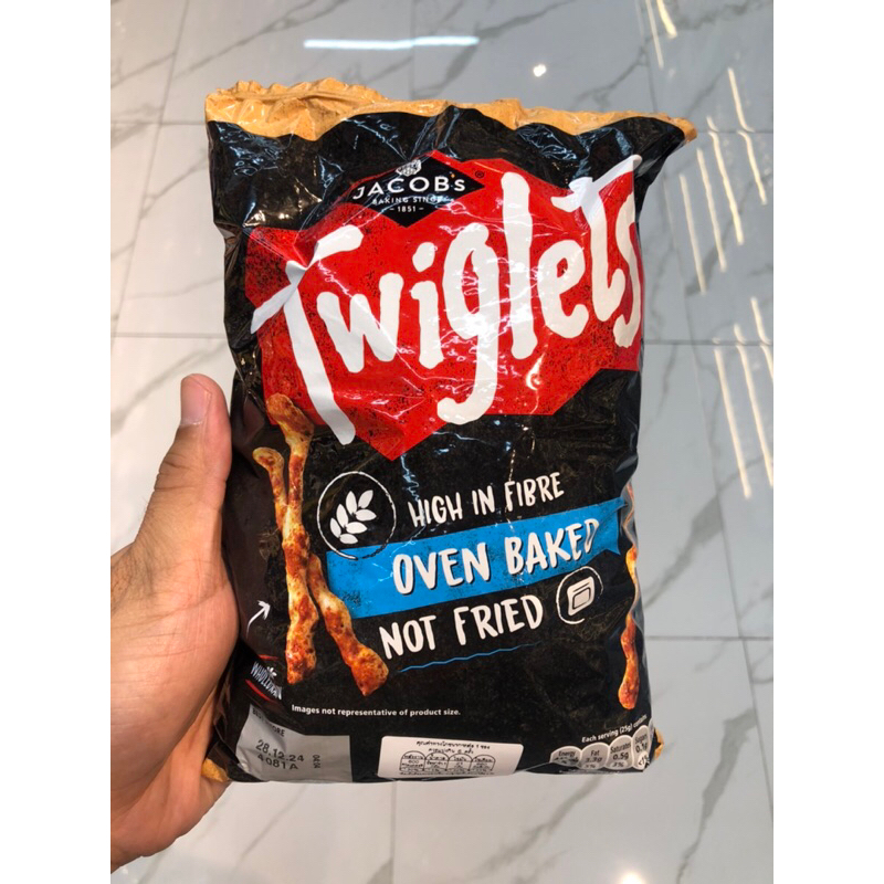 Twiglets ขนมปังกรอบชนิดแท่ง ออริจินอล ทวิทเล็กซ์ ตรา จาคอบส์ ขนาด 150g