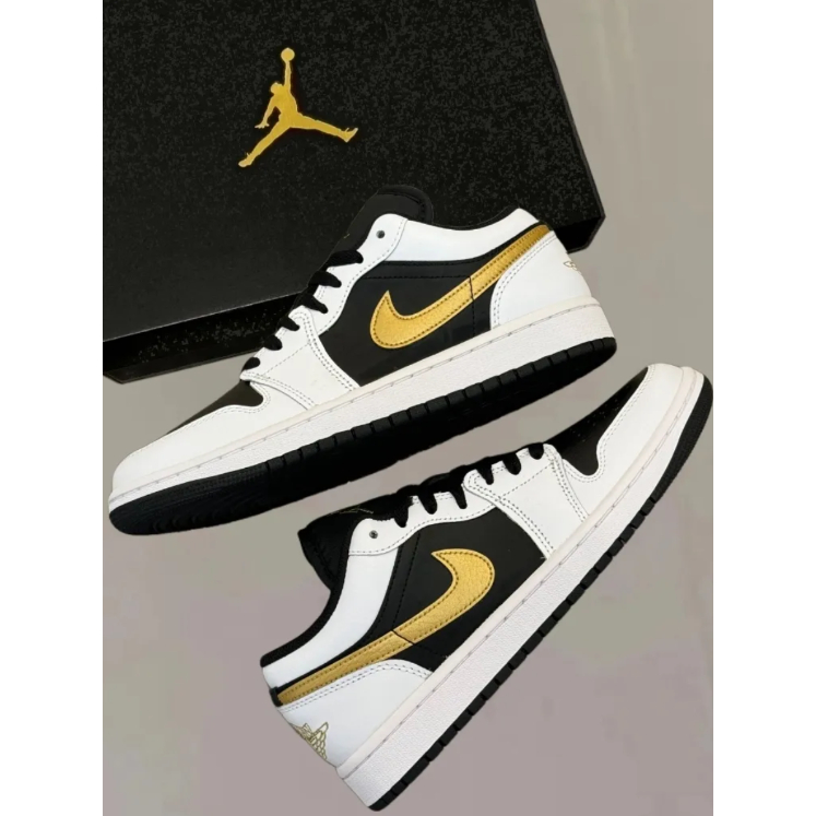 Jordan Air Jordan 1 Low "Reverse Panda" Fashionable, Comfortable, Anti slip, Durable, Breathable Low cut Board Shoes Whi