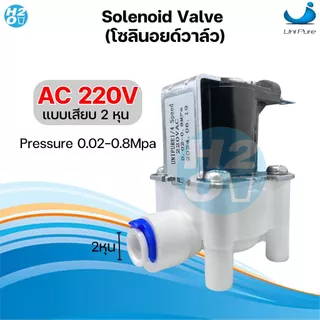 โซลินอยด์วาล์ว 24V 220V Solenoid Valve เครื่องกรองน้ำดื่มRO ตู้น้ำหยอดเหรียญ 2หุน วาล์วไฟฟ้า โซลินอย