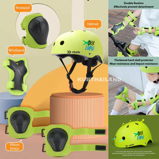 [พร้อมส่ง] เซตหมวกกันน็อค เด็ก สนับมือ สนับเข่า สนับศอก หมวกกันน็อค Helmet protective kid balance bike