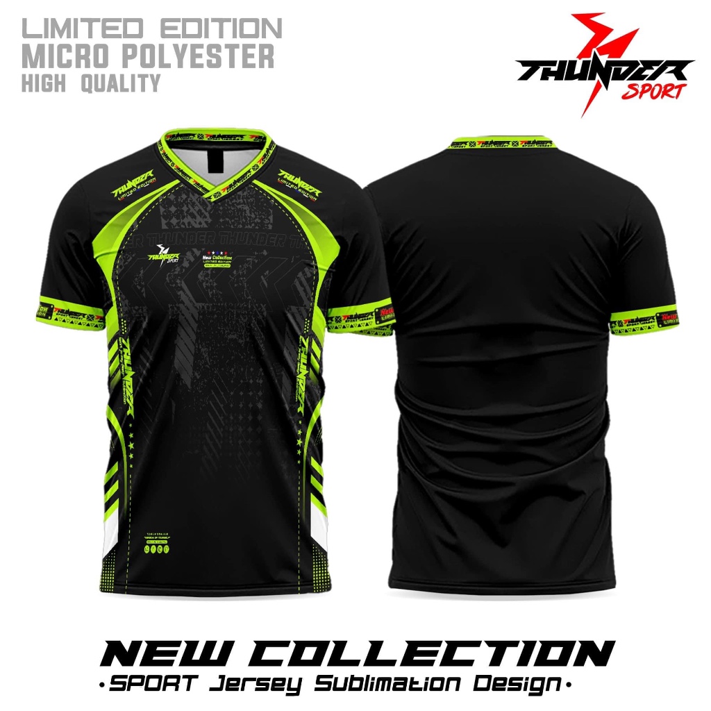 เสื้อThunder sport(ตัวใหม่ล่าสุด) แขนสั้น พิมพ์ลายด้านเดียว ใส่ออกกำลังกาย เรียบง่าย พิมพ์สีชัด