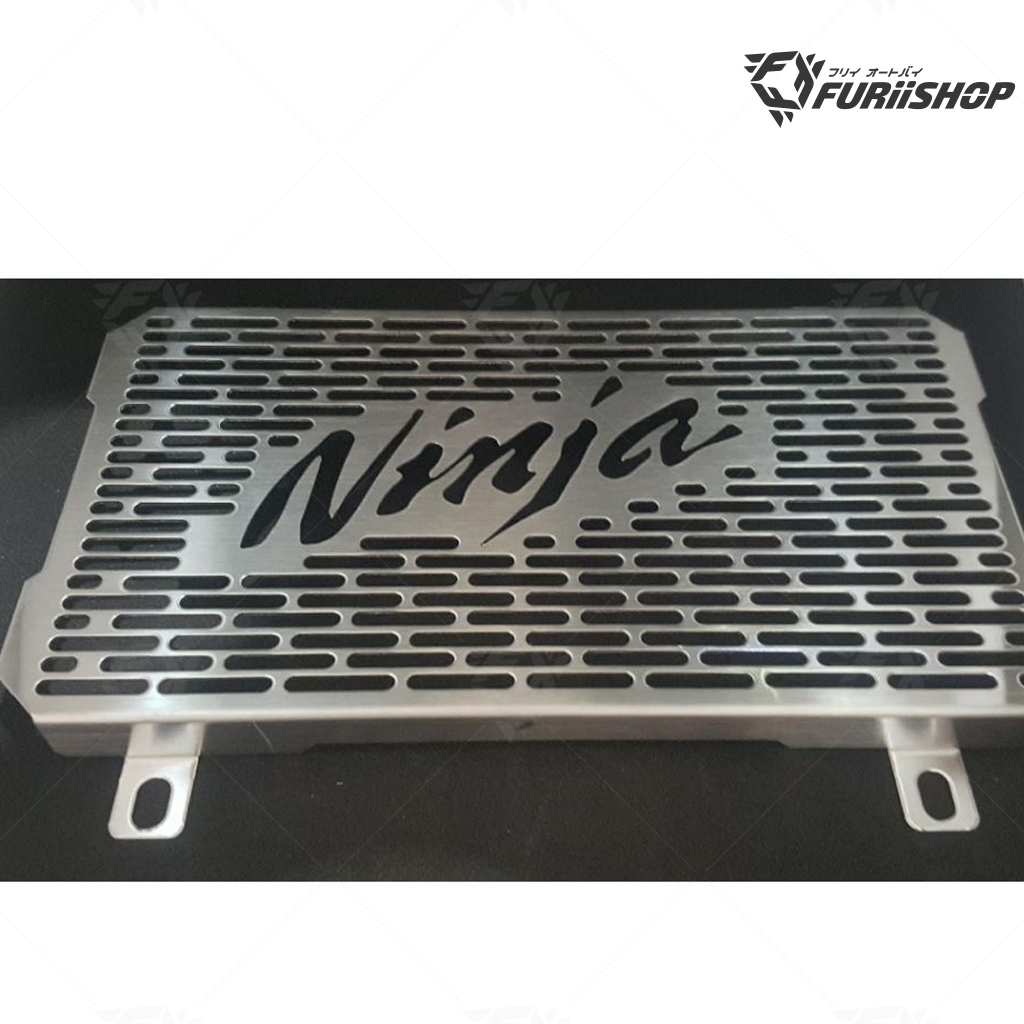 การ์ดหม้อน้ำ FINAL TECH For Kawasaki NINJA/Z250/300 เงิน