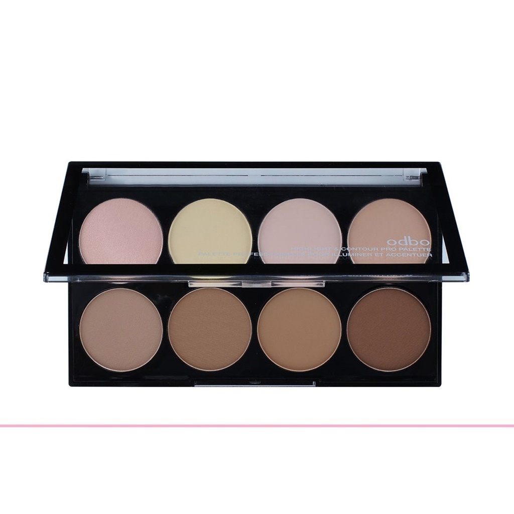 Odbo Hilight & Contour Pro Palette 20g โอดีบีโอ ไฮไลท์ คอนทัวร์ พาเลท OD138 (1 ชิ้น)