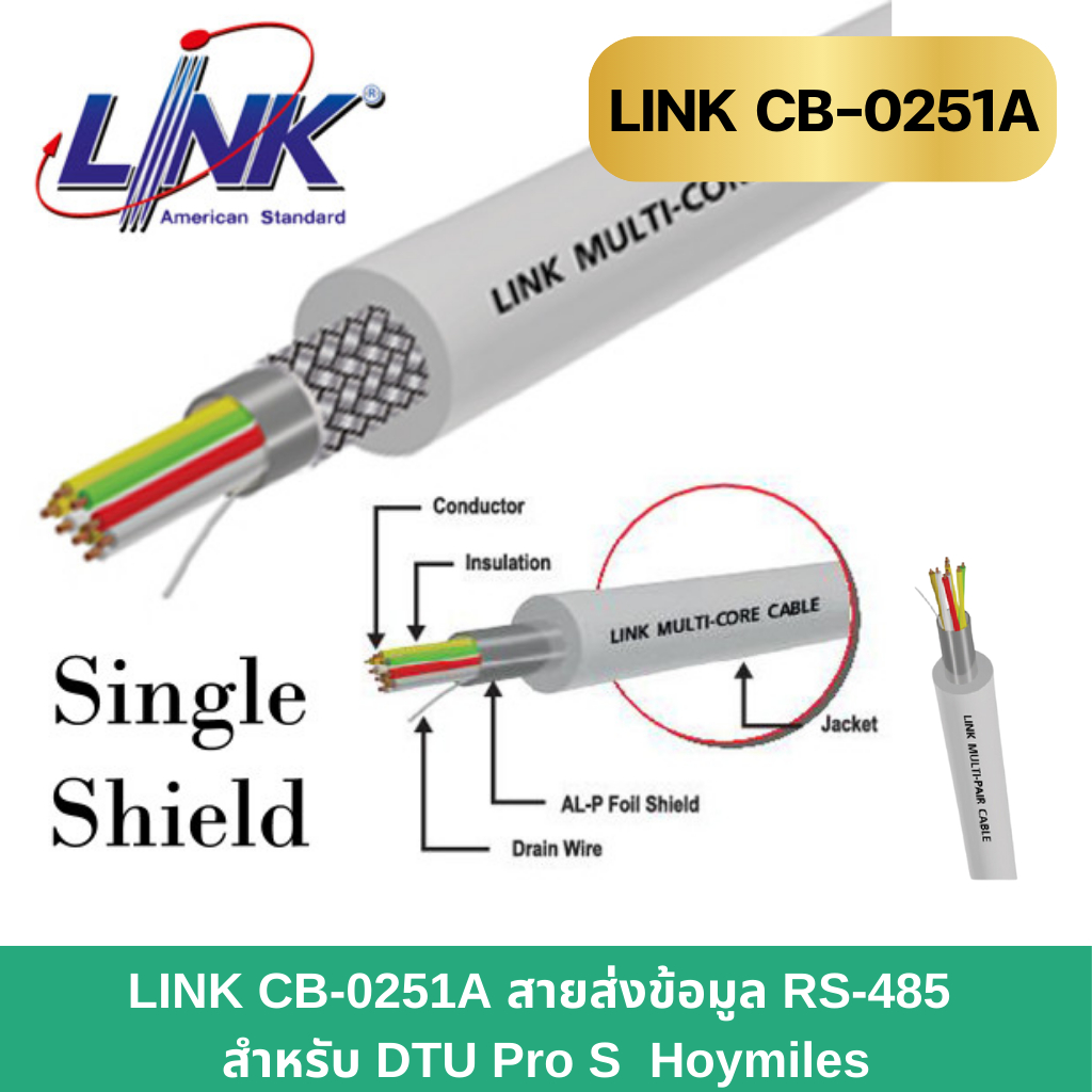 LINK  CB-0251A สายส่งข้อมูล RS-485 สำหรับ DTU Pro S  Hoymiles