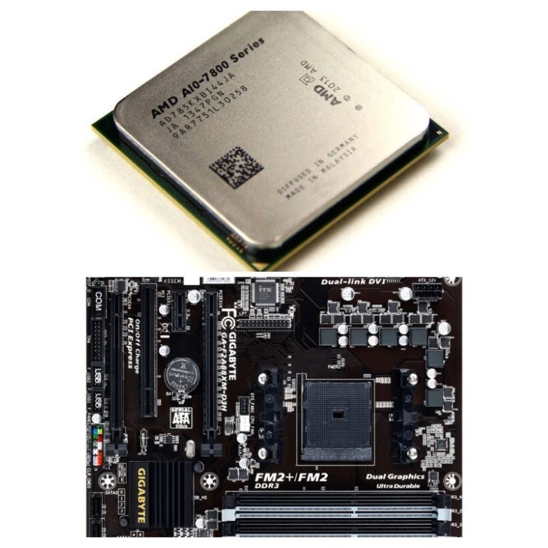 mainboard fm2+/fm2  + CPU AMD A10 series.