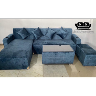 โซฟาแอลผ้ากำมะหยี่กันน้ำ ขนาด 2.60 เมตร เลือกสีแล้วแจ้งรหัสไ…