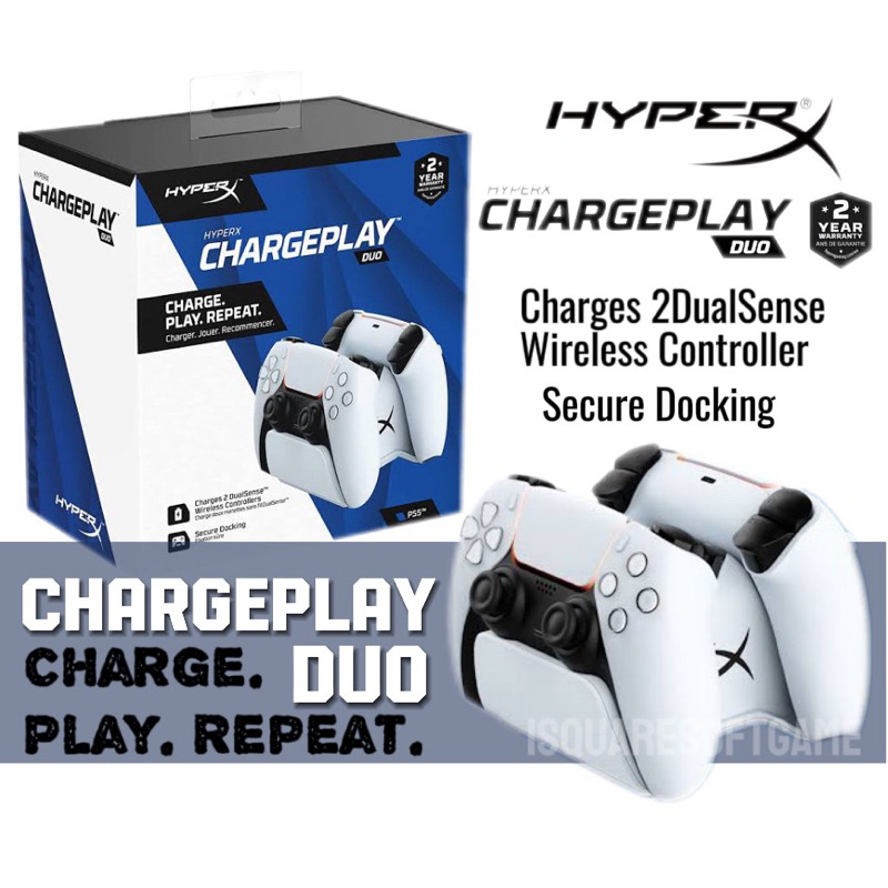 HyperX ChargePlay Duo FOR PS5 แท่นชาร์จจอยPS5 (ไม่รวมจอย)