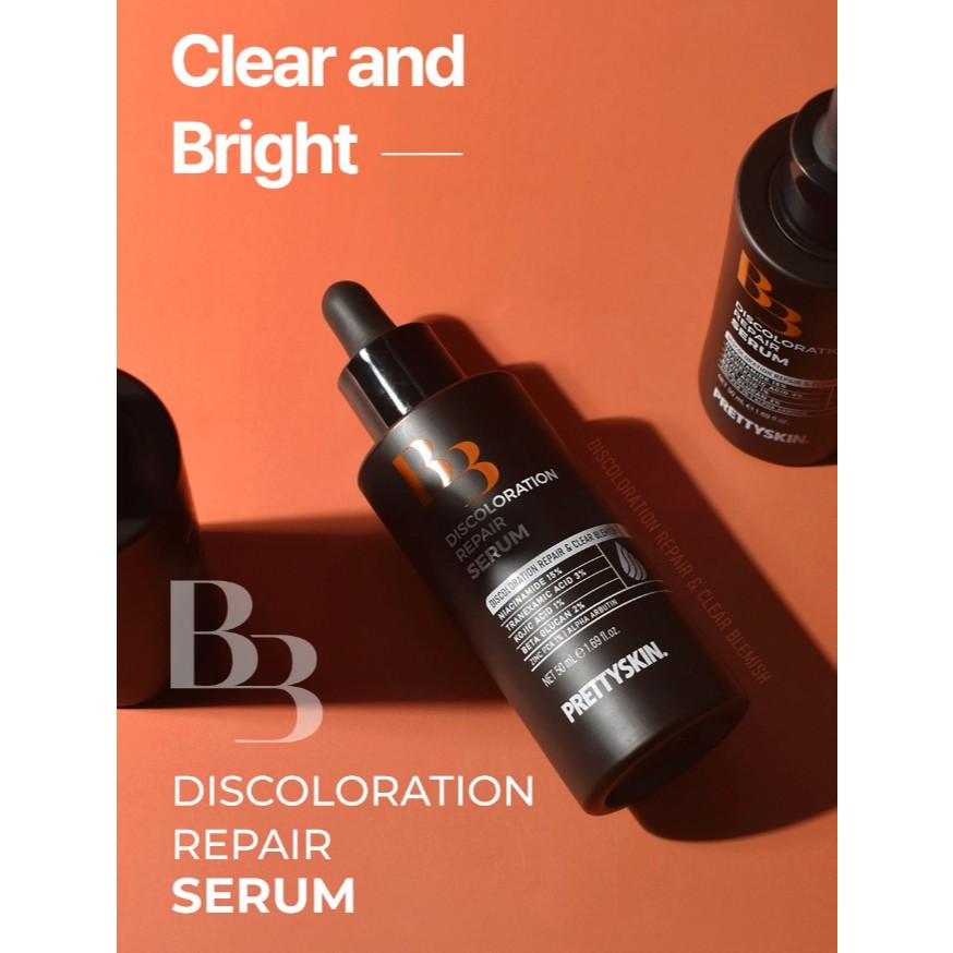 พร้อมส่ง ของแท้ PRETTYSKIN B3 Discolororation Repair Serum เซรั่มกู้ผิว ไร้ริ้วรอย