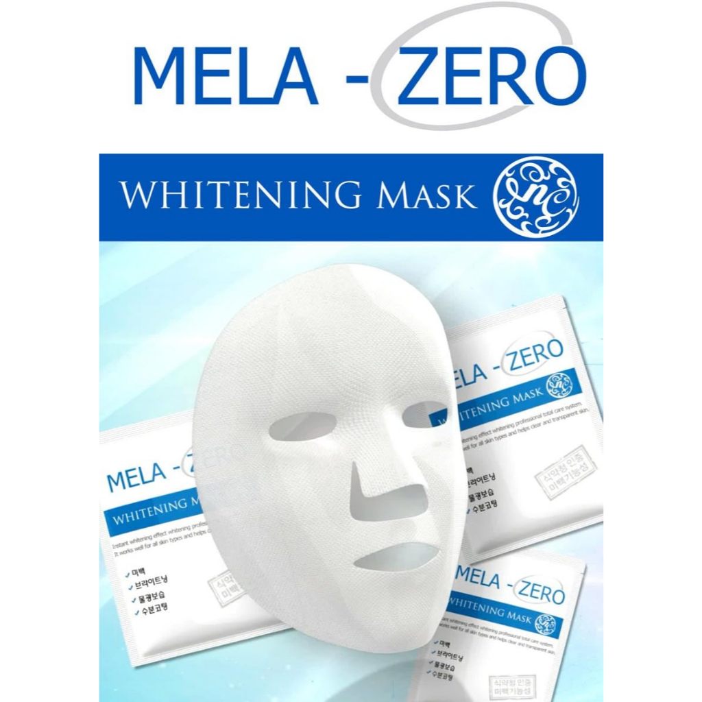พร้อมส่ง -มาส์กลอกฝ้า มาส์กหน้า มาส์กเกาหลี Mela Zero Whitening Cream Type Essence Mask