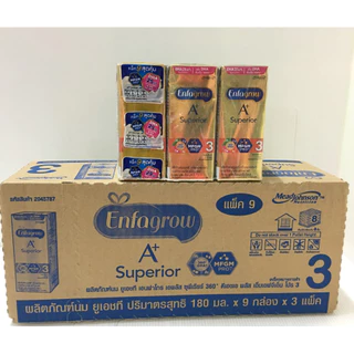 นม Enfagrow A+ Superior สูตร 3 ยกลัง​ 1​ ลังบรรจุ​ 24​ กล่อง (Exp.12/2026)