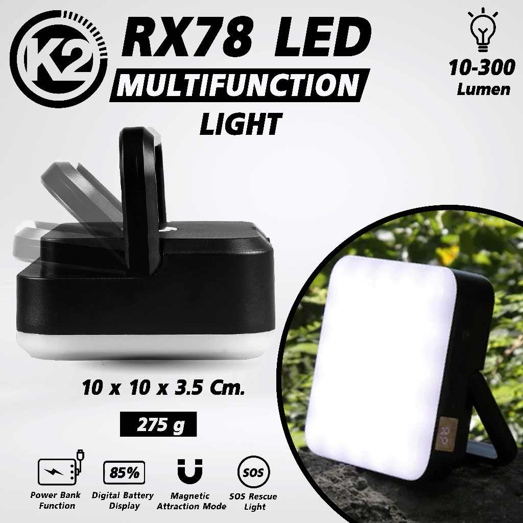 ไฟแค้มปื้ง ไฟ K2 RX78 led multifunction light
