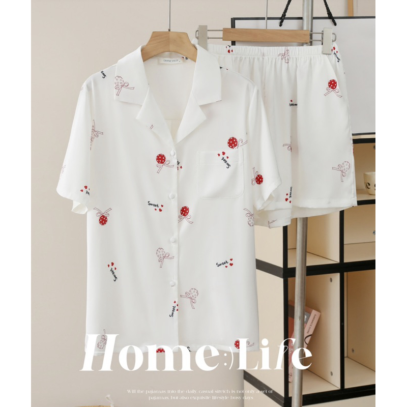 ชุดนอนผ้า Silk Satin พรีเมี่ยม (Diane Sally brand)