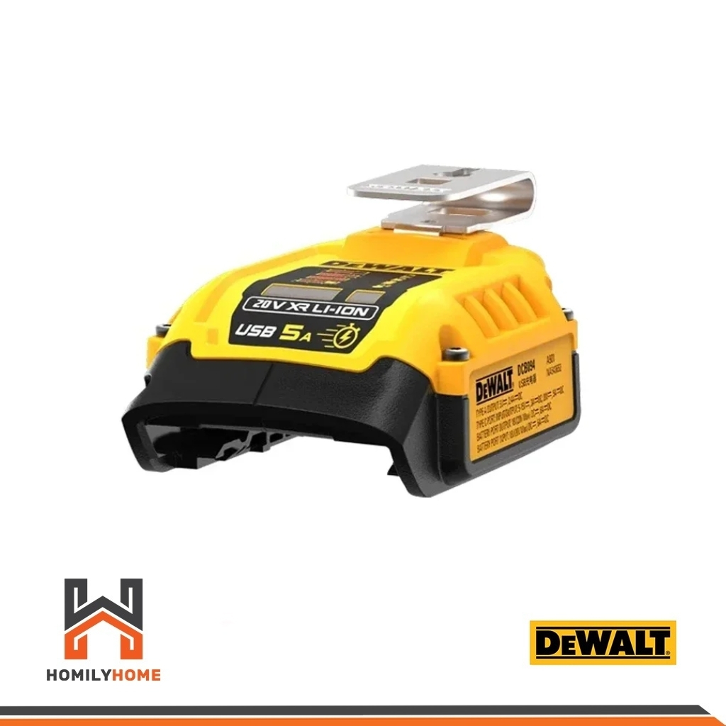 DEWALT อุปกรณ์ต่อ USB DCB094K ตัวแปลงแบตเตอรี่ อุปกรณ์ชาร์จแบตเตอรี่ DCB094 อุปกรณ์ต่อ USB