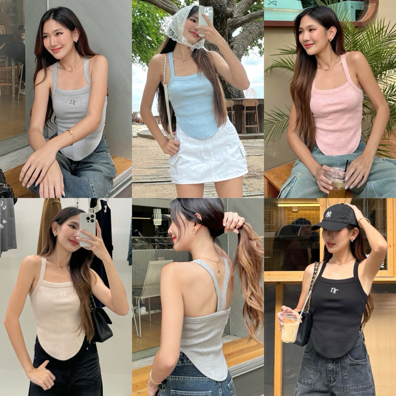 NICHARIS – เสื้อกล้ามชายโค้ง รุ่น Lynn Tank Top