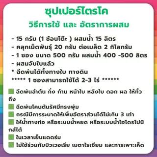 ซุปเปอร์ ไตรโคเดอร์ม่า ( 2 ซอง ) กำจัดเชื้อรา สูตรเข้มข้น เชื้อ 2 เท่า แบบผง ปลอดภัย 100 %