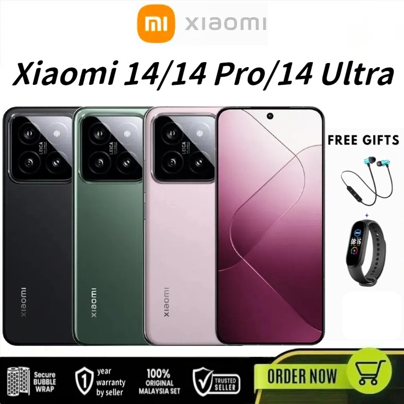 【ready stock】Xiaomi 14 6.36" Snapdragon 8 Gen 3 / Xiaomi 14 Pro 6.73" Snapdragon 8 Gen 3 Smartphone 