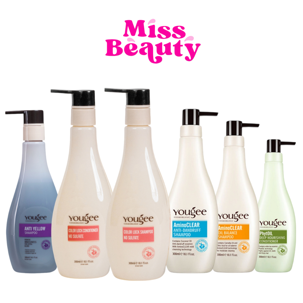 (ขวดปั๊ม) Yougee Shampoo ยูจี แชมพู / ครีมนวด 300 มล. 5 สูตร