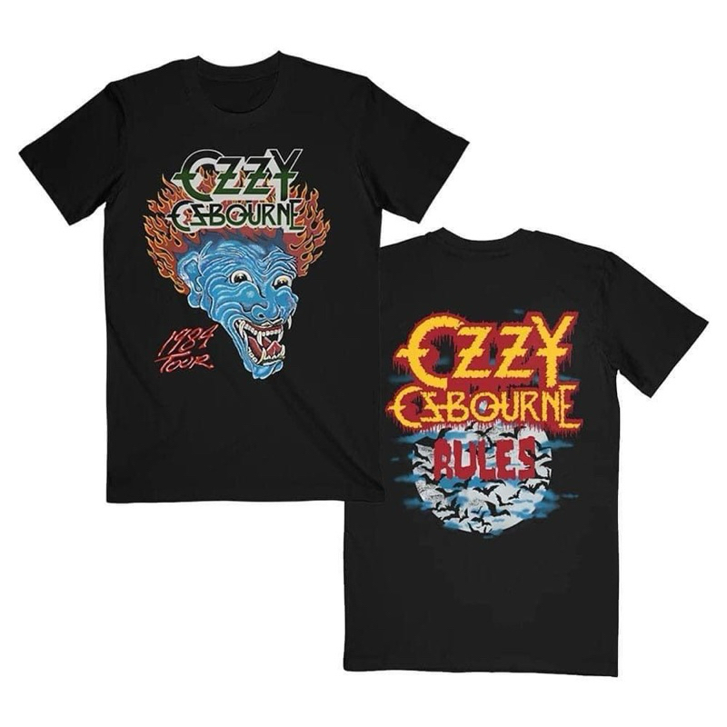 •Ozzy Blue demon Tattoo tee [Black]