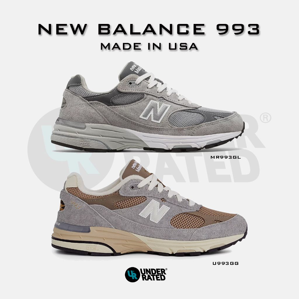 [สินค้าพร้อมส่ง] รองเท้า New Balance รุ่น 993 Grey [MR993GL] / Shadow Grey [U993GG] Made In USA