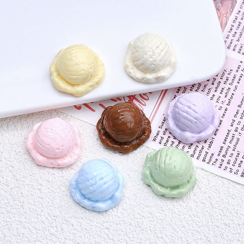 เรซิ่นdiy ไอติมscoop 7 สี (ราคาเฉพาะเรซิ่น)