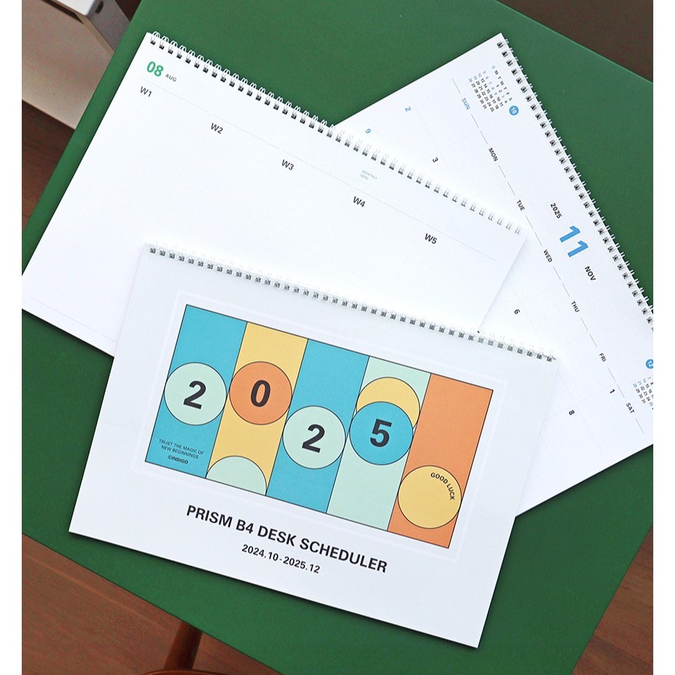 2025 Prism B4 DESK SCHEDULER ปฏิทินตารางงาน