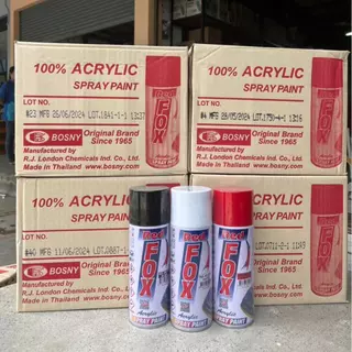 (ราคาส่งยกโหล) สีสเปรย์ Red Fox ขนาด 400cc สินค้าพร้อมส่ง
