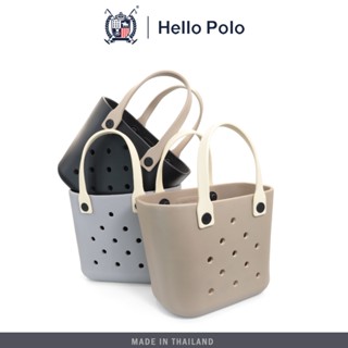 Hello Polo ผู้หญิงกระเป๋าถือ กระเป๋าชายหาด EVA แบบกันน้ำ ควา…