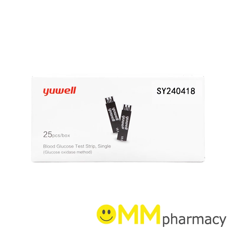 YUWELL แผ่นวัดน้ำตาล Y330 (ใช้กับเครื่องตรวจน้ำตาลACCUSURE 590)