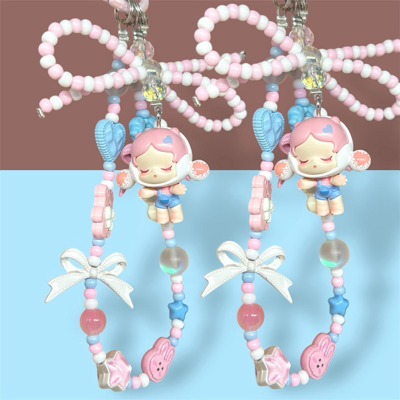 พวงกุญแจ/สายคล้องโทรศัพท์น่ารักฮิต skull panda Popbean 💥แท้พร้อมส่ง💥🔥