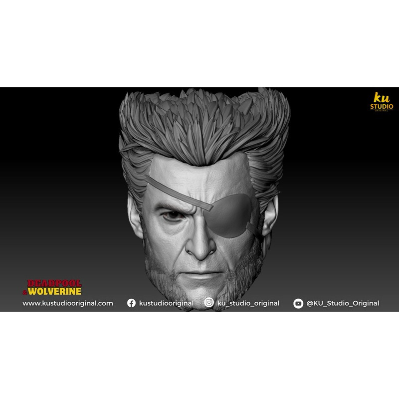 Logan Casino Head Sculpt 1/12,1/10,1/6