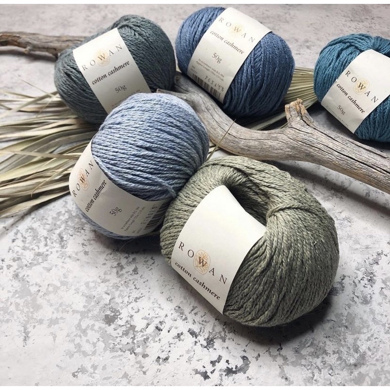 Rowan ไหมพรม cotton Cashmere 🐏 นุ่ม และอุ่นมาก made in Italy