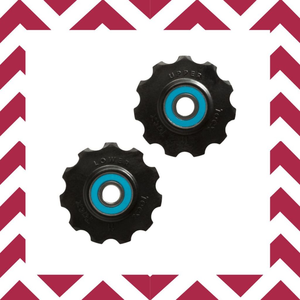 ลูกรอกตีนผีJOCKEY WHEELS, SRAM RACE, CERAMIC BALL BEARINGS (SI3N4),TEFLON WHEEL