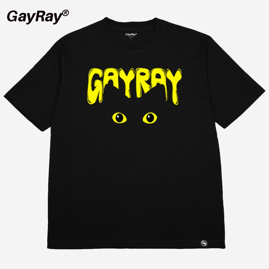 GayRay ⎰CATEYE.⎱  เสื้อยืดโอเวอร์ไซส์ Cotton 100% นุ่่ม ใส่สบาย
