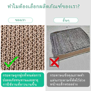 กระดานลับเล็บแมว กระดานลูกฟูกลับเล็บแมว ทนต่อการสึกหรอและไม่หลุด มีหลากหลายรูปทรงให้เลือก ที่ลับเล็บแมว แถมกัญชาแมว
