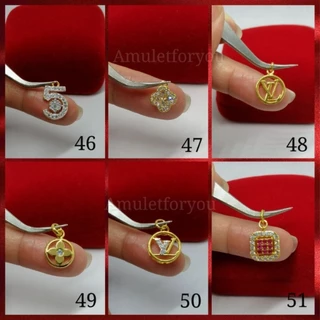 จี้ทอง 18k ฝังเพชรสวิสแท้ (ขนาดเล็ก)​ พร้อมห่วงกลม